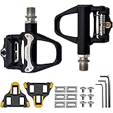 SPD-SL Pedals, 9/16" Road Bike Pedals, Lightweight Clipless Pedal Road Bike, Clipless Pedal fit Road Bike/Indoor Outdoor Cycling, Compatible with SPD-SL Cleats Set