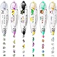 6 Pcs Decorative Tape Pen, Cute Animals Press Type Decorative Pen Tape Roller Pen DIY Cartoon Correction Tape Scrapbooking Diary Decorative Correction Tapes for Kids Gift Class Rewards School Supplies