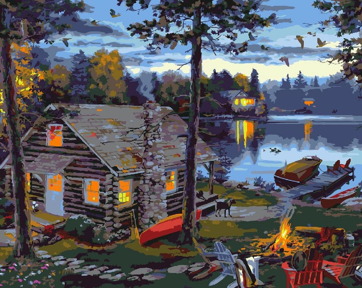 Paintings - Ledgebay Paint by Number for Adults: Beginner to Advanced Number Painting Kit - Fun DIY Adult Arts and Crafts Projects - Kits Include - (Life's Reward, 16