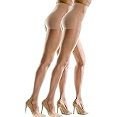 Silkies Women's Ultra Sheer Control Top Pantyhose (2 Pair Pack) - Lightweight, Comfortable, Perfect Fit