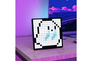 JDVOOTD LED Pixel Smart Display - Smart Digital Lamp Sets Pixel Matrix Panel with APP Control Led Sign for Game Room Accessories& Decor for Kids Adults Valentine's Day Gift - 16 * 16 Panel A