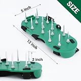 HSLighting Lawn Aerator Shoes with Dual Straps Heavy Duty Spiked Sandals view 5