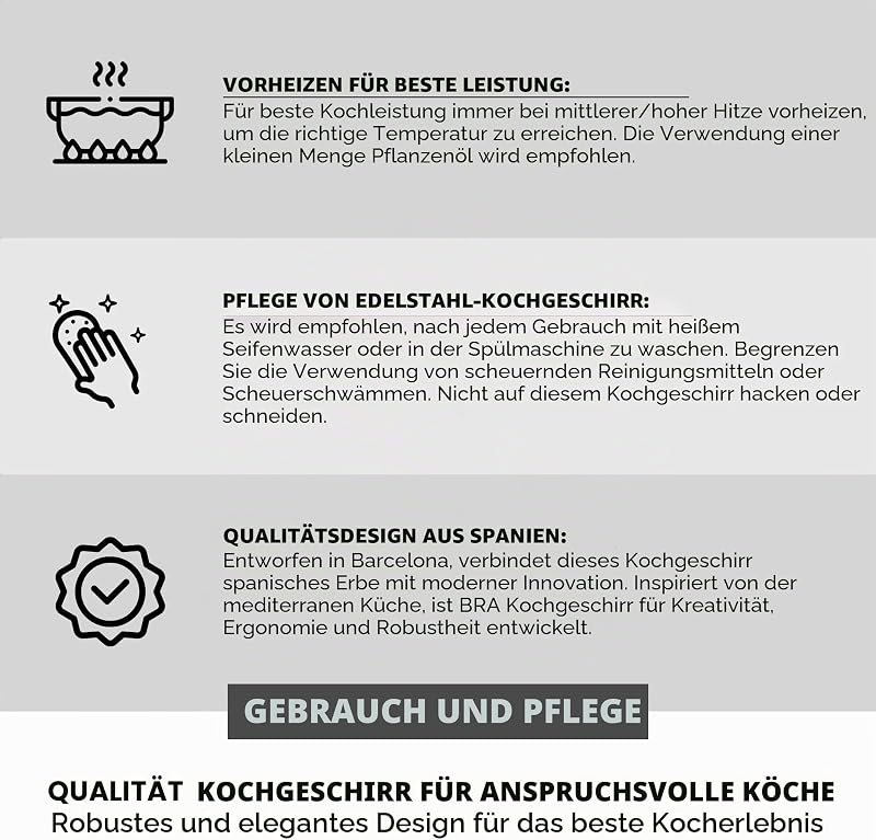 Master | 24 cm große Pfanne, Edelstahl, Ohne Antihaftbeschichtung