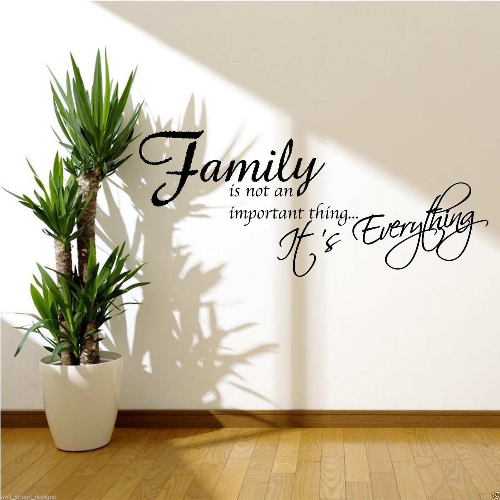 FAMILY IS EVERYTHING Wall Art Sticker Quote Room Decal Mural Stencil Transfer WSD474