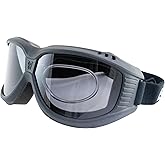 Birdz Eyewear Hawk Over The Glasses Motorcycle Goggles Biker Anti-Fog Smoke Lenses ANSI Z87.1 Safety Rated