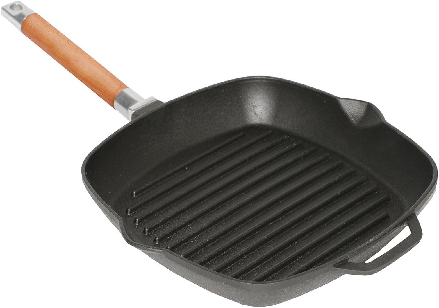 Cast Iron Grill Pan 24, 26, 28 cm Removable Handle Induction BIOL (24 cm)
