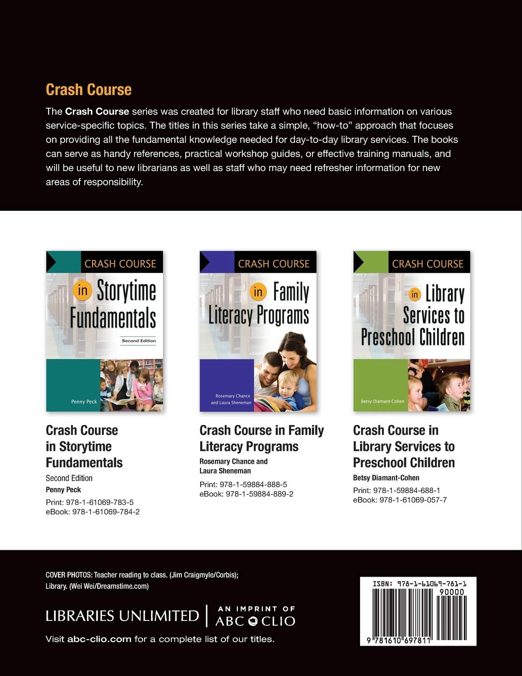 Amazon Com Crash Course In Children S Services 9781610697811 Peck Penny Books