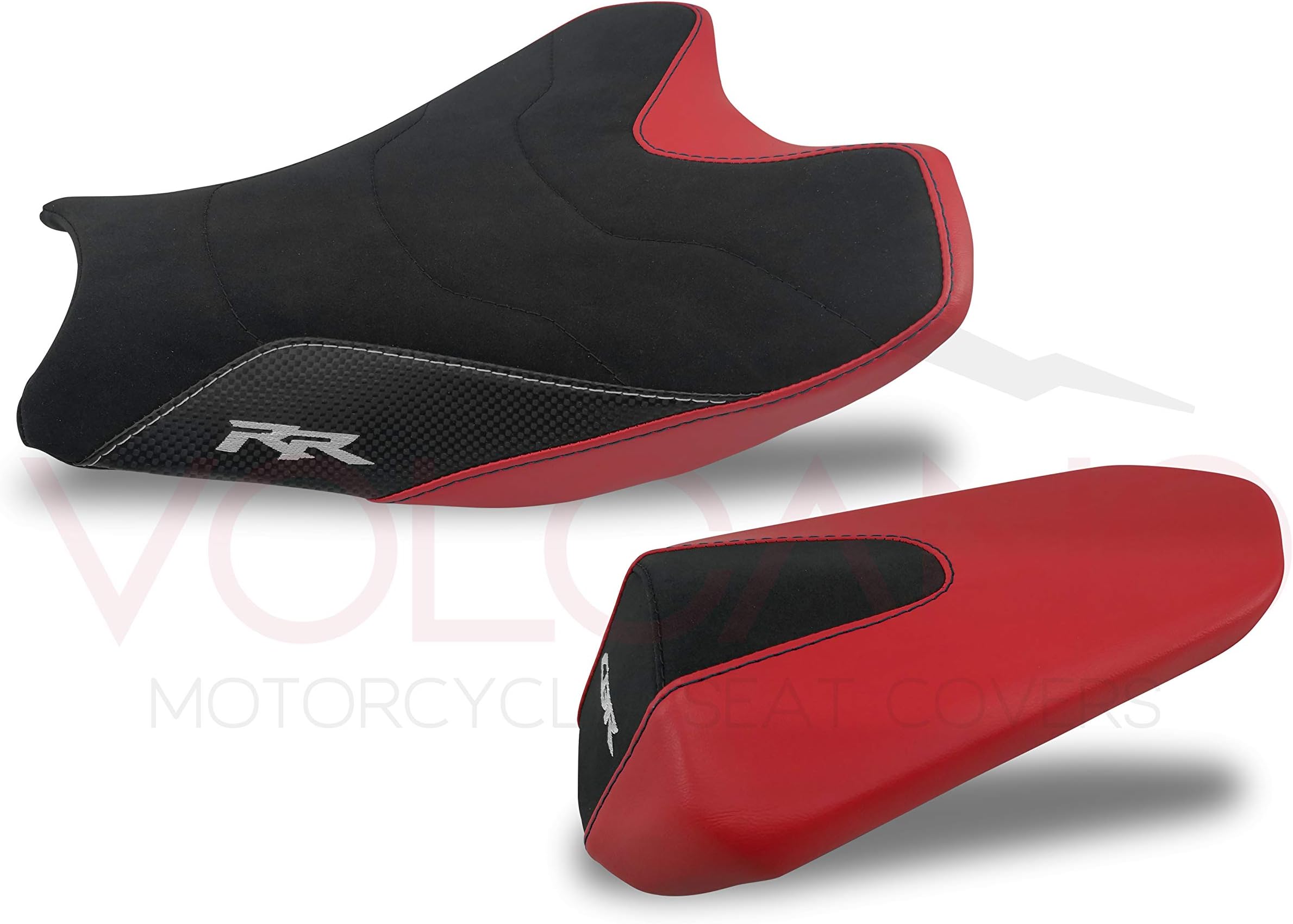 Seat cover in neoprene non-slip for CBR 1000 RR 2017-2019 (H033C) NERA E ROSSA CUCITURE NERE