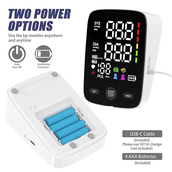 DIGITAL BLOOD PRESSURE MACHINE WITH ADJUSTABLE CUFF | ELECTRIC BLOOD PRESSURE MONITOR FOR HOME USE | PORTABLE,AUTOMATIC DIGITAL BP MACHINE,