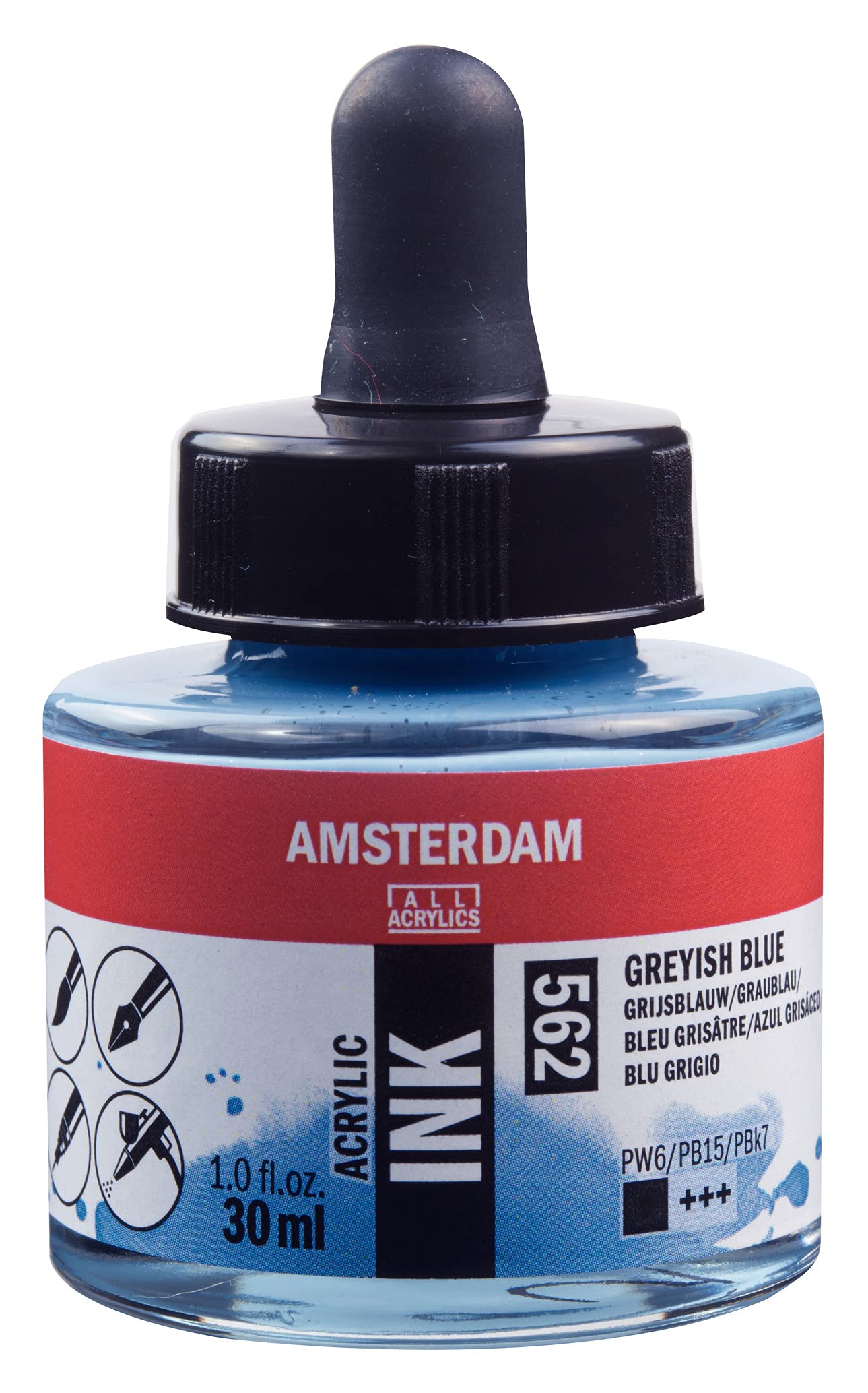 Amsterdam ACRYLC Ink Grey Blue, One Size