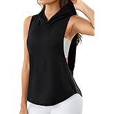 Remidoo Women's Sleeveless Hoodies Workout Tank Tops Activewear Open Side Shirts