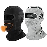 TAPULCO 2 Pack Balaclava Face Mask for Men & Women Unisex Lightweight Stretchable Windproof Ski Face Cover for Winter