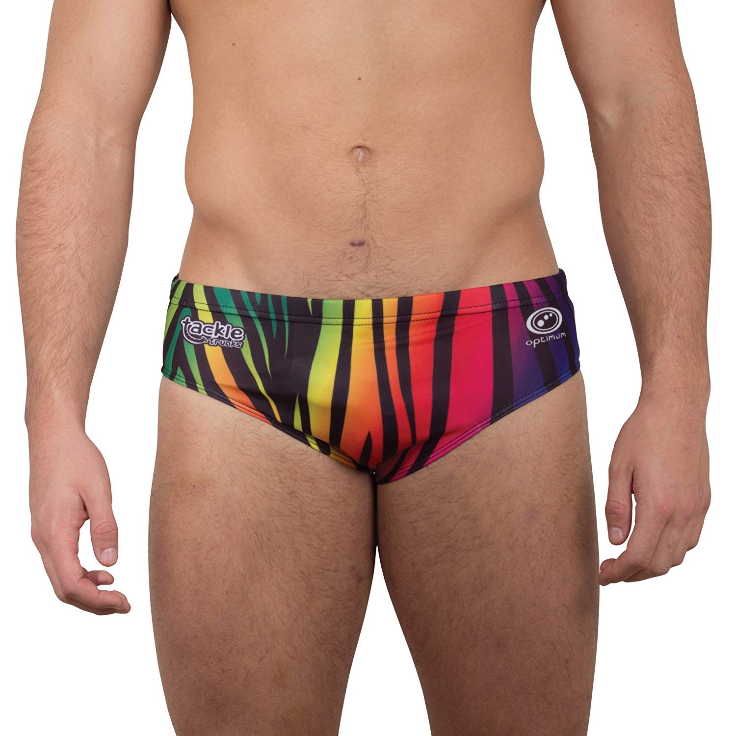 Optimum Rainbow Zebra Tackle Trunks, Size 38