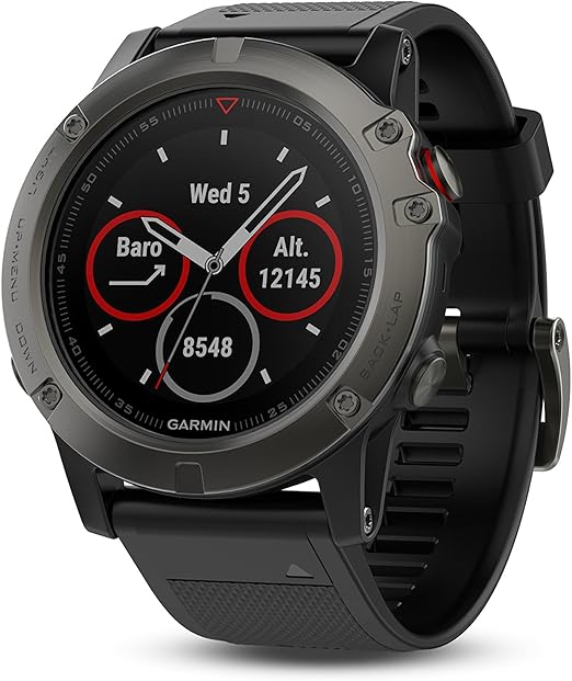 Garmin 010-01733-05 Fenix 5X - Zafiro con banda negra