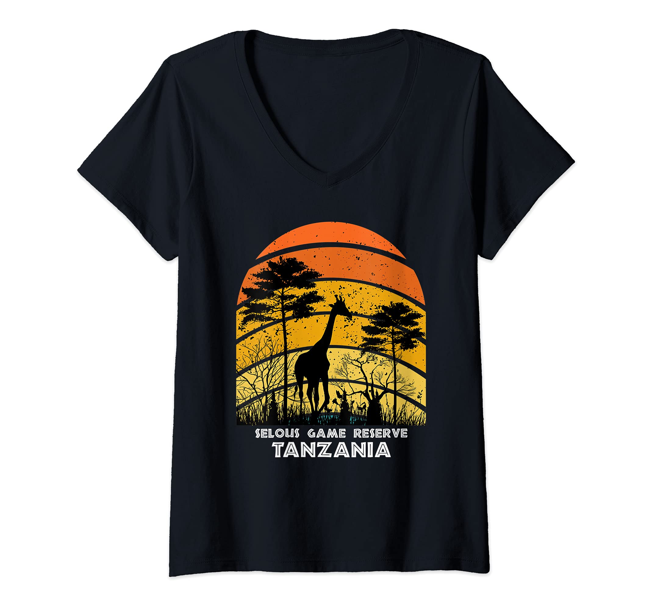 Womens Madikwe Game Reserve, South Africa Africa Safari V-Neck T-Shirt