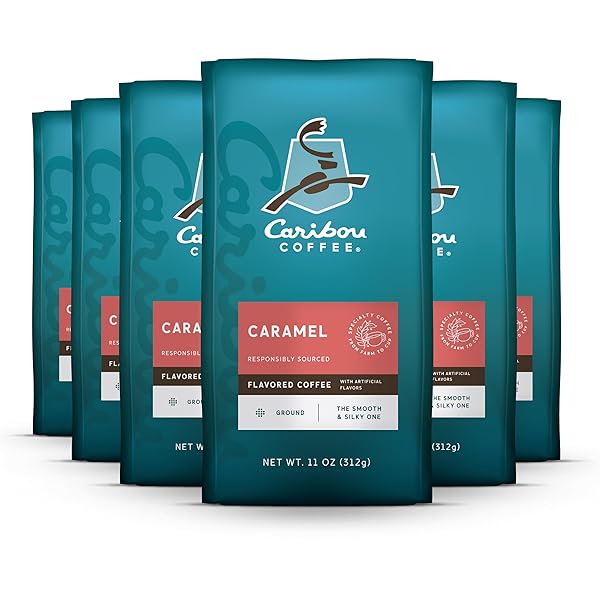 CARIBOU COFFEE, MEDIUM ROAST GROUND COFFEE, 100% ARABICA...