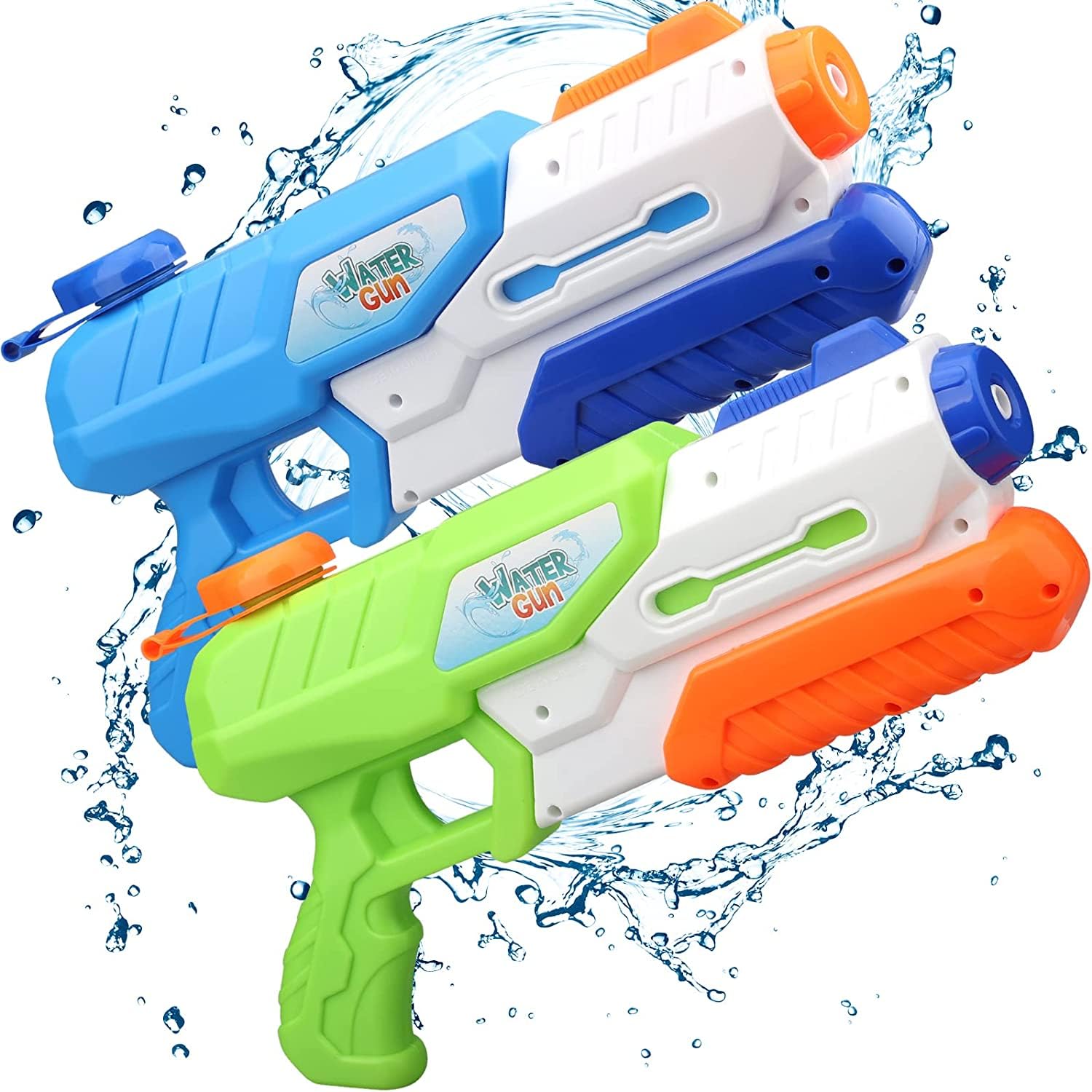 Cool Star War Water Pistol for Kids Adults, Large Water Gun,1200ml Powerful Water Blaster, Beach Summer Outdoor Sport Backyard Garden Party Swimming Pool Game for Children 2 Pack