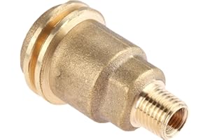 DRELD Male 5042 QCC1 Nut, Propane Gas Fitting Hose Adapter with 1/4" Male Pipe Thread Propane Quick Connect Fittings Hose Propane Adapter Solid Brass