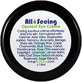 LIVING LIBATIONS - Organic All Seeing Opulent Eye Crème | Natural, Wildcrafted, Vegan Clean Beauty (0.5 fl oz | 15 mL)