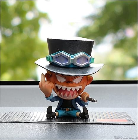 Amazon Co Jp ダッシュボード装飾 車の装飾品ワンピース漫画人形車の装飾移動ヘッド人形の装飾自動製品車のインテリアアクセサリー Color Name Gray ホーム キッチン