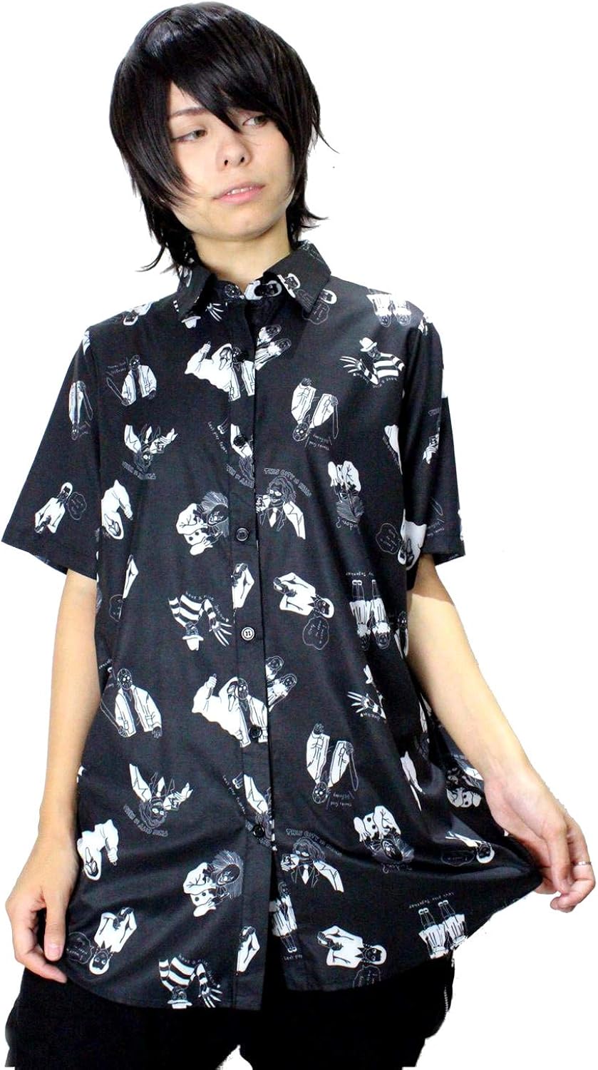 Amazon Co Jp Drug Honey Horror Movie Style Terrorist All Pattern Shirt Short Sleeve Thin For Men And Women Drug Honey Clothing Accessories