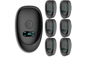 POSI-STERN 2025 Ultrasonic Pest Repeller Plug-in, Pest Control Indoor Mouse & Roach Deterrent, Variable-Frequency, Low-Noise, Pet-Friendly, Night-Light, 6 Pack for Home Kitchen Garage Office
