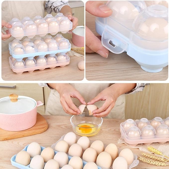 Soporte para huevos, bandeja para huevos Hunpta huevo huevo caja ...