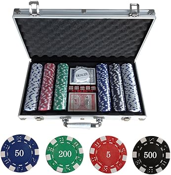 Wefun Poker Koffer Set Pokerkoffer Pokerset 300 Laser Pokerchips Poker Komplett Set Amazon De Spielzeug
