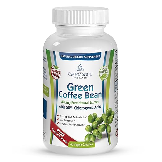 Pure Green Coffee Bean Extract with 50 CGA 800 mg