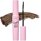 ETUDE Curl Fix Mascara, Lash Mascara, Strong Curl Up, Long-Lasting, Waterproof, Light-Weight, Korean Makeup, Beauty, Vegan Certified, Brown (0.27 Fl Oz)