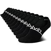 Calvin Klein Womens No Show Socks - 12 Pack Lightweight Cotton Blend Invisible No Slip Sneaker Liner Athletic Socks for Women