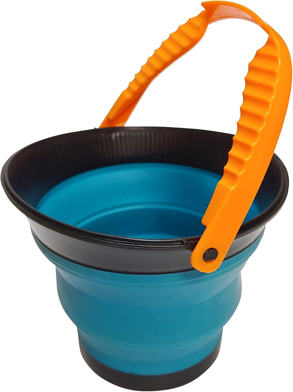 MIJELLO Height Adjustable Water Bucket for Portable, Blue