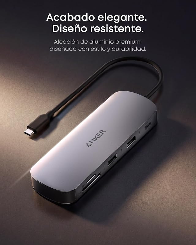 Nano USB C Hub 8 em 1 Multiporta Tipo C