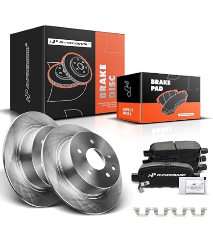 MAX Advanced Brakes - Brake Kit For 2008-2012 Honda Accord Ex Ex L 2009 2014 Acura Tsx Front Rear Replacement Disc Brake Rotors Ceramic Brak