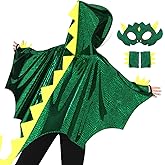 iROLEWIN Dragon-Wings-Costume for Kids Toddler Dress-Up Halloween Costumes as Boys Dinosaur-Cape Mask Gloves Birthday Gifts