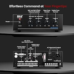 Pyle 60W Compact Mini Home Power Amplifier