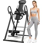 Yagud Inversion Table for Back Pain Relief, Back Stretcher Machine | Strength Training Inversion Equipment, with Enclosed Ankle Support, Back Decompression, for Home Gym Fitness