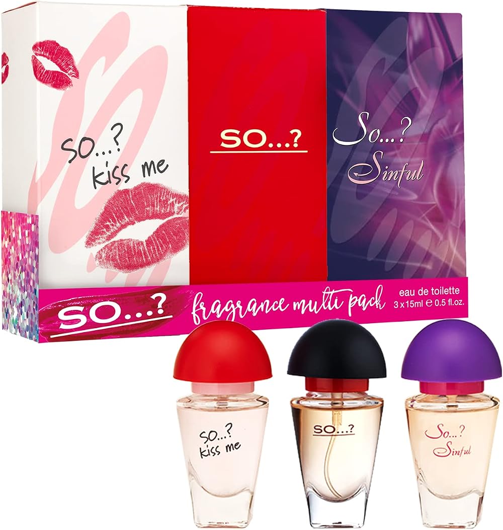 So? Trio Three For Me Eau de Toilette Perfume Gift Set for Women 3x15ml