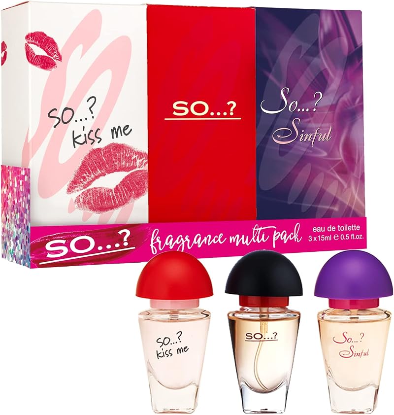 So? Trio Three For Me Eau de Toilette Perfume Gift Set for Women 3x15ml