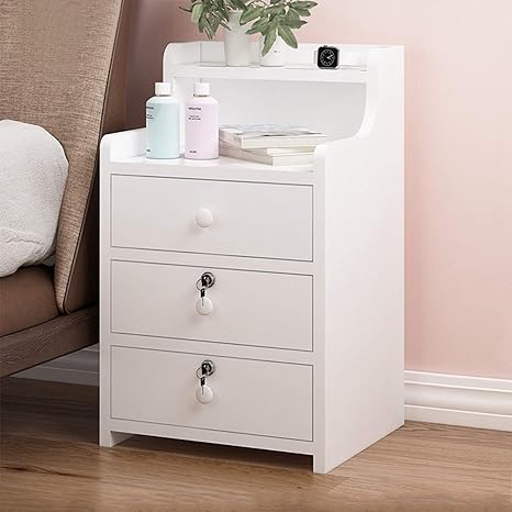 FiveShops Nightstand End Tables Storage 