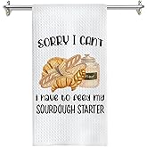 GOOZHO Funny Baking Gifts Kitchen Towels, Gifts for Sourdough Bakers Dish Tea Towels for Kitchen Baking, Bakers Gift for Women Hand Towels, 16x24 Inches