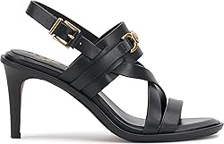 Vince Camuto Women's Frena Heeled Sandal, Black, 11