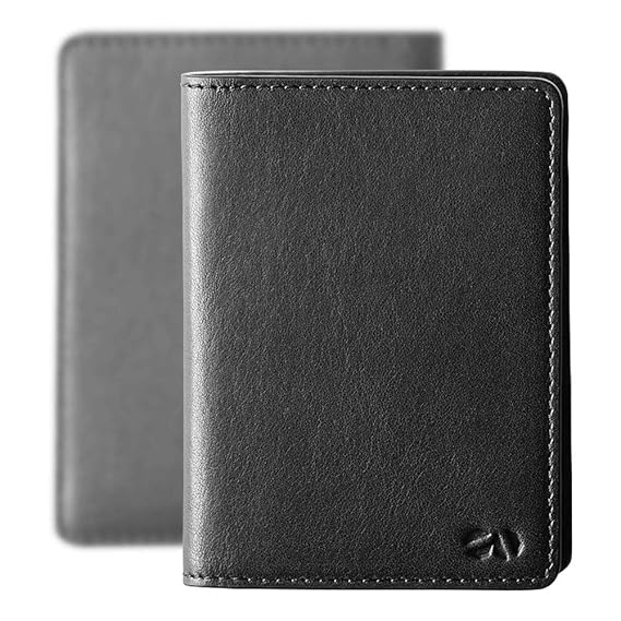 Octovo Postman Leather Wallet With Notepad And Pen Black W01007BLK
