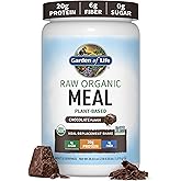 Garden of Life Raw Organic Meal Protein Powder, Chocolate, 28 Servings | Raw Organic, with Plant Based Pea Protein, Sprouts, Greens, Probiotics, Dairy Free 28 Servings