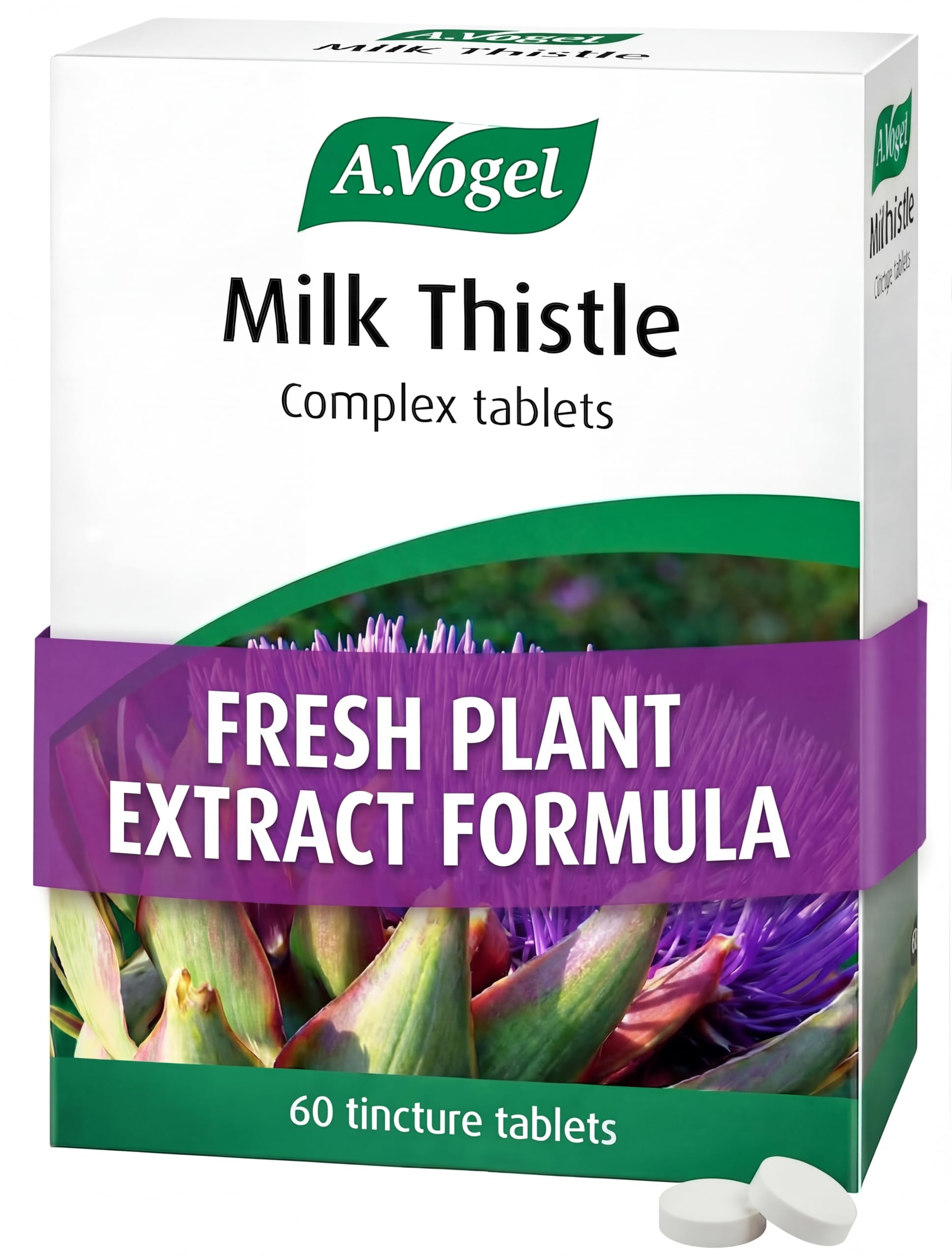 A.Vogel Milk Thistle Complex – 60 Tablets | 4-in-1 Supplement with Milk Thistle, Artichoke, Dandelion & Boldo | Plant-Based Supplement from Freshly Harvested Ingredients