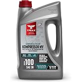 TRIAX Kompressor ISO 100 SAE 30, Full Synthetic, Multi-Vis Air Compressor Oil | for Rotary, Vane, Screw, and Reciprocal | Commercial Grade | High Temp | Non-Detergent (1 Gallon)