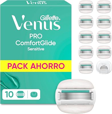Pro Comfortglide Sensitive Cuchillas de Afeitar, Pack de 10