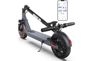 WERHY Electric Scooter, 350W/500W Powerful Motor, 19/22 MPH Max Speed, 15/21/28 Miles Range, with 8.5"/10"/14" Tires, Lightweight Foldable Kick Scooter with Dual Braking Systems, Smart APP