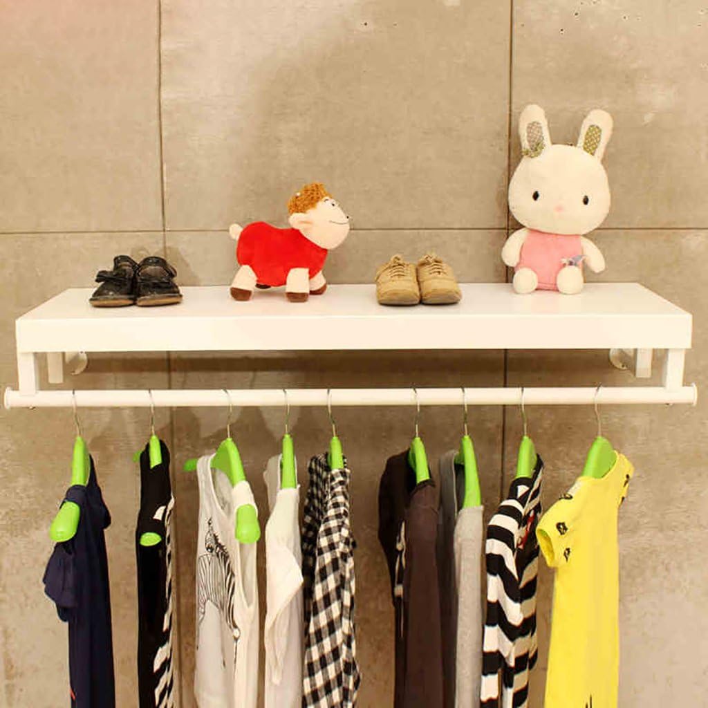 GJymj Percheros Tienda de Ropa Ropa Expositor de Madera Retro ...