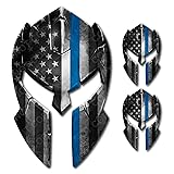 Thin Spartan Gladiator Helmet Decal Bumper Sticker